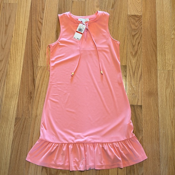 MICHAEL KORS NECTAR DRESS MK LOGO TIE FRONTSIZE XS NWT - Picture 2 of 3